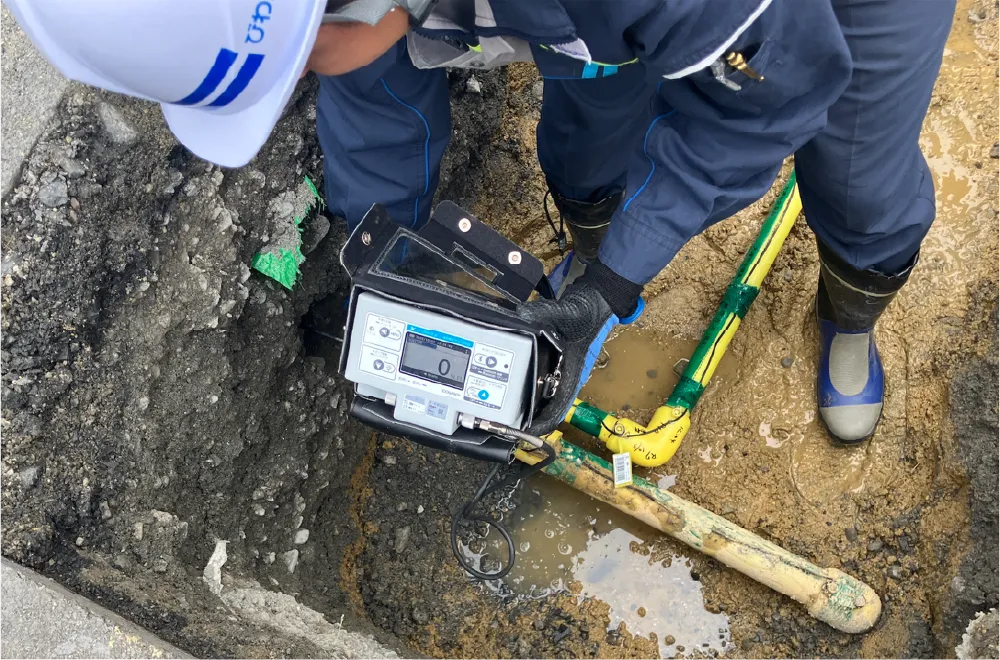 修繕後のガス漏れ検査