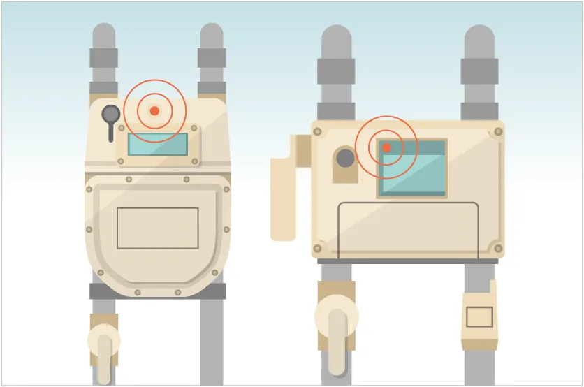 メーターの赤ランプ